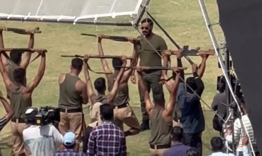 Ajay Devgan is shooting the film in Jaipur; Appeared in the role of army trainer during the shooting