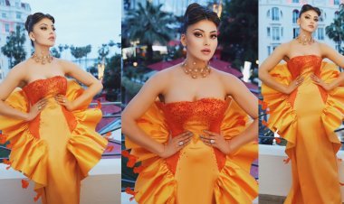Urvashi Rautela Stuns as the New Ultimate Queen of Cannes in Homological's Paris Orange Gown