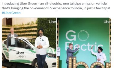 Uber Green to run in Delhi-Mumbai and Bengaluru from next month: Company to launch Global EV project