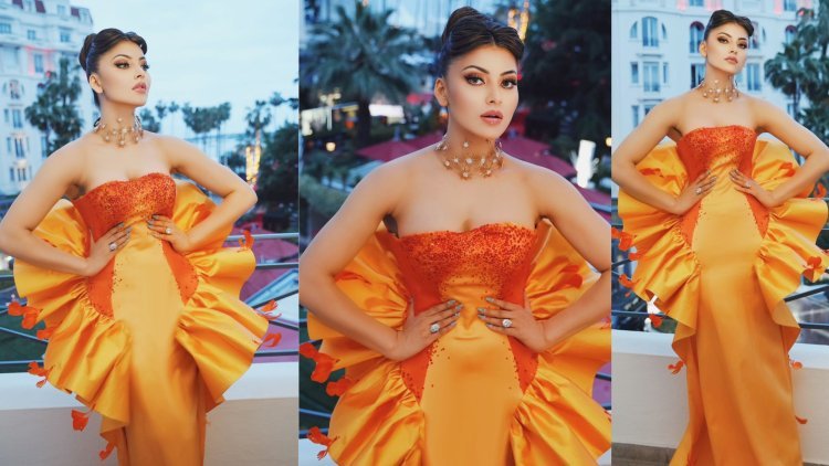 Urvashi Rautela Stuns as the New Ultimate Queen of Cannes in Homological's Paris Orange Gown