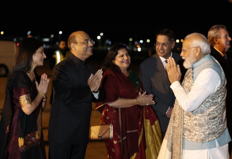 PM Modi arrives in Australia: will address 20,000 people of Indian origin in Sydney