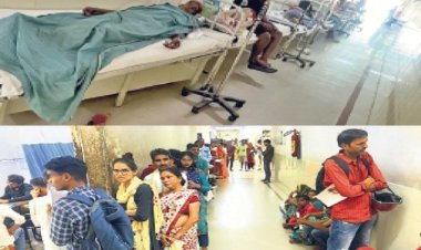 Jaipuria Hospital: Patients are upset amid chaos, long queues increase patients' pain, nursing staff is distributing medicines