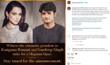 Kangana Ranaut joined hands with Sandeep Singh, announced the biggest film of her career