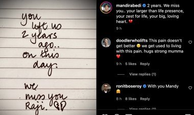Mandira Bedi became emotional remembering her husband Raj, did such a post on the second death anniversary, you will be in tears