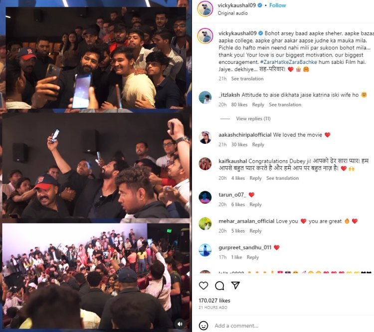 Fan thanked Vicky Kaushal for giving him a film like 'Zara Hatke Zara Bachke', said- Long live Hindi cinema