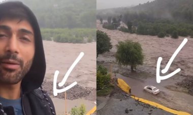 Actor Ruslan Mumtaz trapped in the flood of Himachal Pradesh, dangerous scene shown in the video