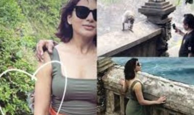Samantha Ruth Prabhu was licked by a monkey on her Bali vacation, took the actress' glasses