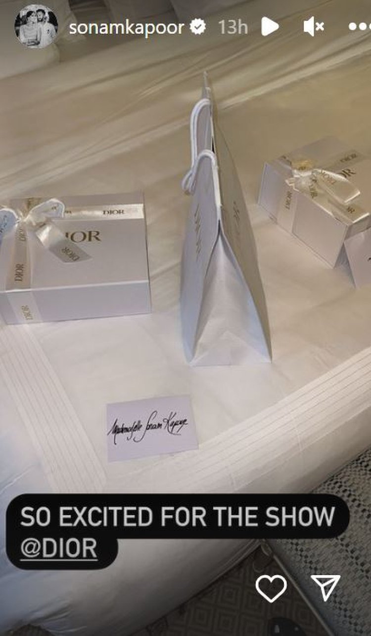 Sonam Kapoor became the only Indian actress who will show in Dior fashion show, the actress shared her excitement