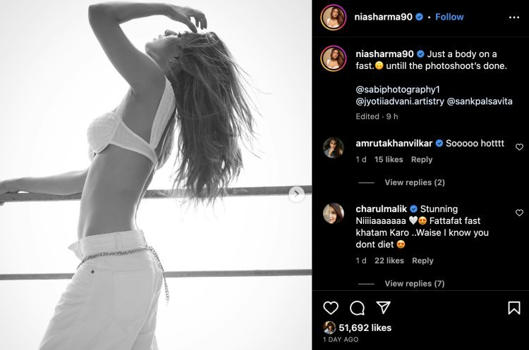 Nia Sharma: Cultured daughter-in-law of TV got such a photoshoot done on the balcony wearing a bralette, there was an uproar on social media!
