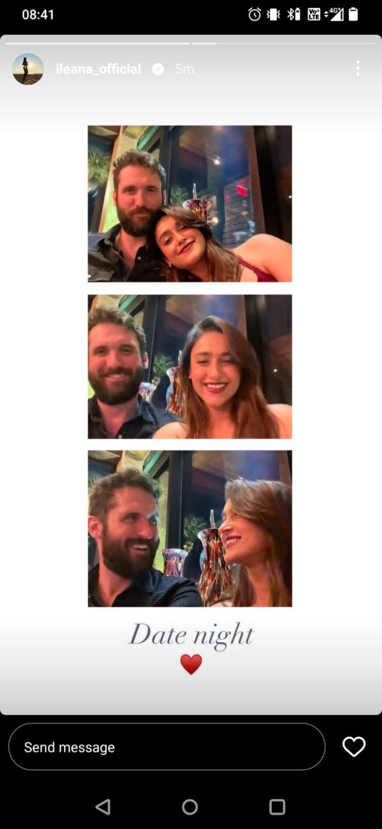 Ileana D'Cruz shared photo of baby bump, pregnancy glow on her face