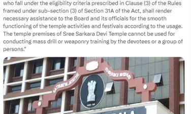 Now there will be no mass practice of RSS in Sarkara Devi temple, Kerala HC bans weapons training.