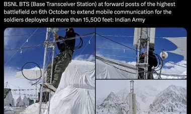 Army and BSNL installed transceivers at the highest battlefield, soldiers will get better mobile and internet connectivity