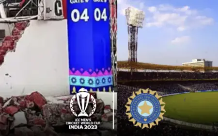Another disaster in the organization of World Cup 2023, wall collapse in Eden Gardens, India has to play its match here on this day