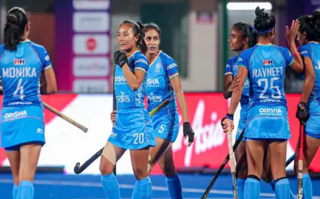 India Women's Hockey Team Dominates Malaysia with 5-0 Victory in Asian Champions Trophy 2023