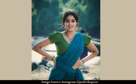 Bollywood's Glam Girl Janhvi Kapoor Transforms Into A Village Belle In Her South Indian Debut