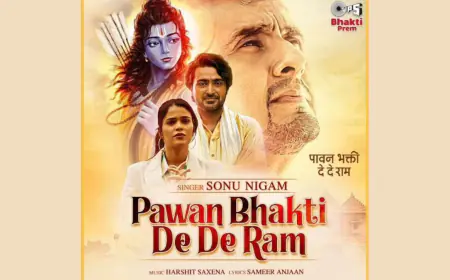 Tips Music unveils the devotional masterpiece 'Pawan Bhakti De De Ram,' sung by Sonu Nigam and featuring Anjali Sharma