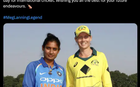 Mithali Raj shared an emotional post on Meg Lanning's retirement, said - a sad day for international cricket