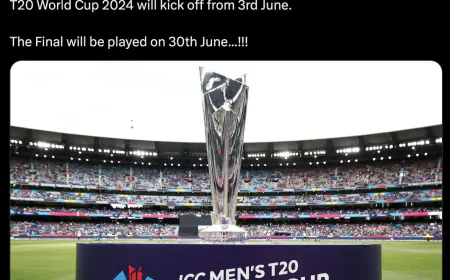 T20 World Cup 2024 Schedule: T20 World Cup 2024 starts from June 3, final date also revealed