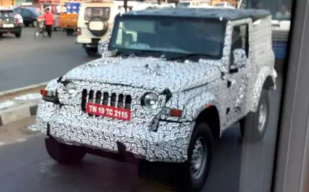 Mahindra Thar 5-door seen on the road with production-ready wheels, to be launched next year; Know details