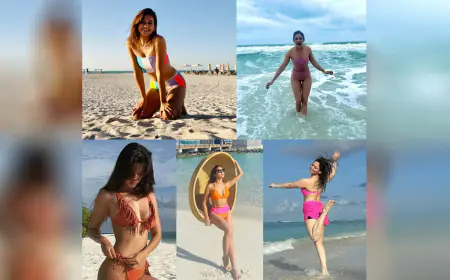 Bollywood Divas Illuminate Beach Escapes with Glamour and Style - A Pictorial Journey