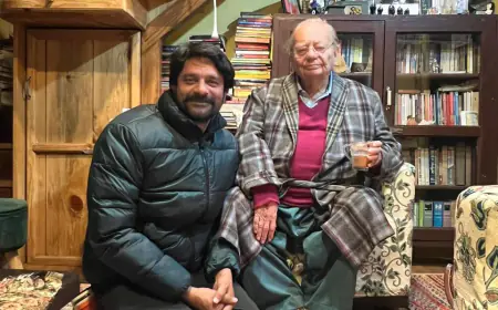 Jaideep Ahlawat's Meet with Ruskin Bond: The Author Wishes Jaideep Ahlawat’s Journey in Films with Good Luck and More