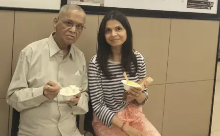 Bengaluru: Narayana Murthy enjoyed ice cream with his daughter, user said - he is rich, but lives a normal life