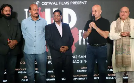 Anupam Kher Unveils the First Look of Shree Ostwal Films Hindi Film 'The UP Files'