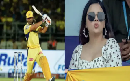 Didn't even realize that... Wife Sakshi's reaction after seeing Dhoni's explosive batting in headlines