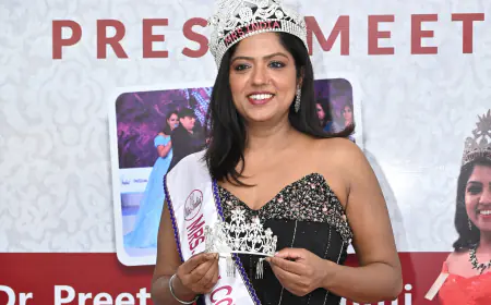 Dr Preethi Adusumilli, crowned Corporate Queen - Mrs India 2024 & title winner of Mrs India 2024