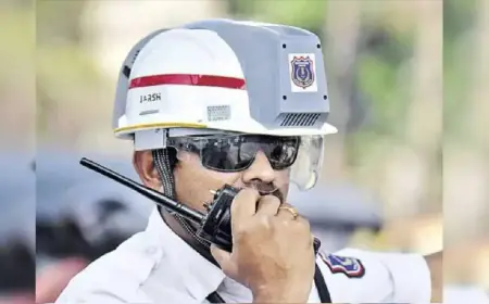 After Vadodara and Kanpur, Lucknow Police also got AC helmets, which will protect from the heat