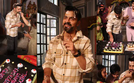 Birthday Celebration on the Set of 'Qayamat Se Qayamat Tak'