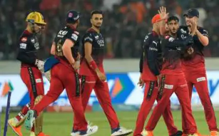 Royal Challengers Bangalore won the toss and chose bowling, this player made his debut for Gujarat