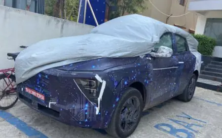 Mahindra XUV.e9 EV spotted while charging, new details revealed