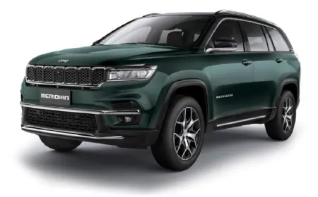 Jeep Meridian Facelift spotted again during testing, these design updates will be available with Level-2 ADAS