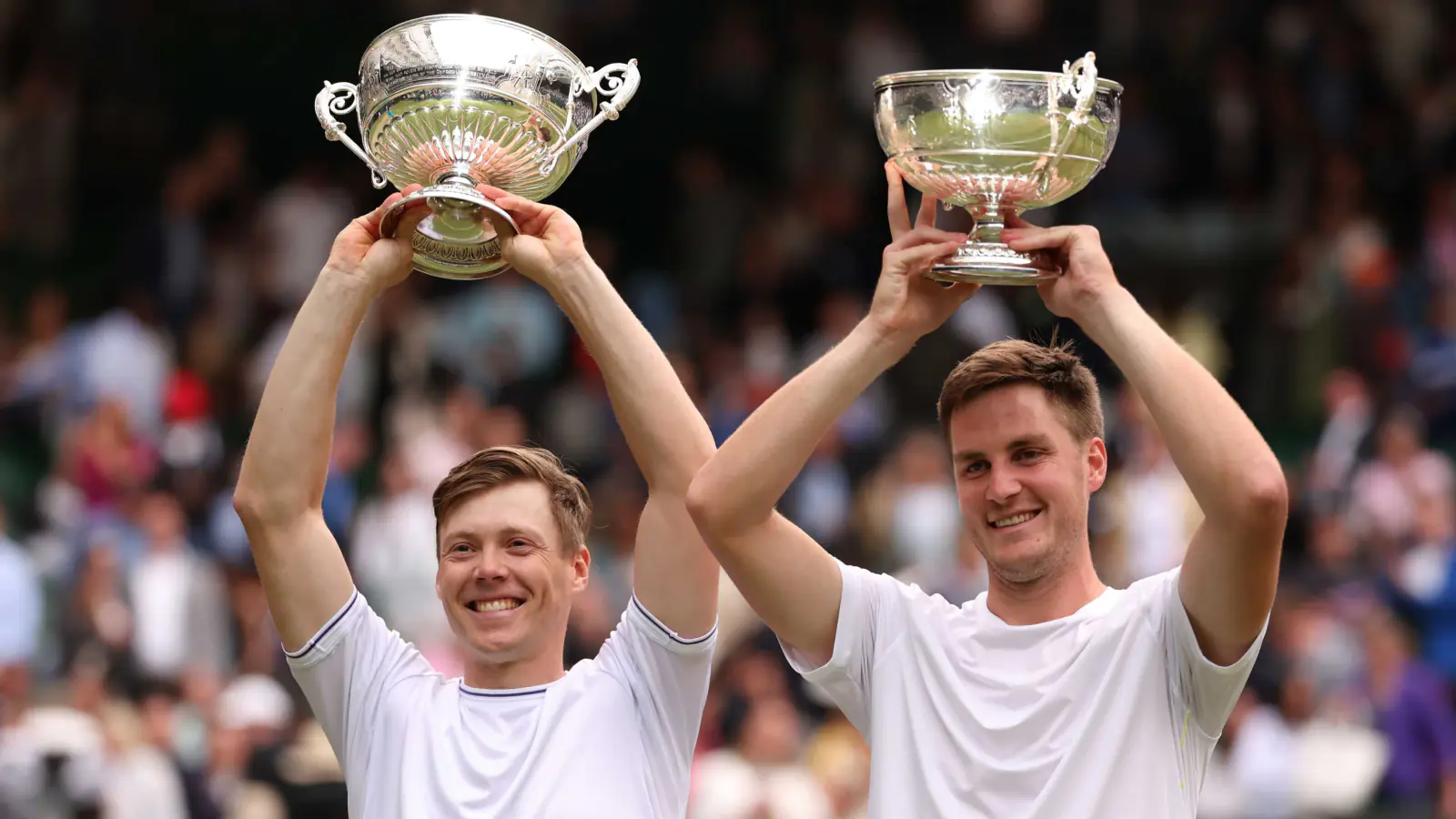 Heliovaara became emotional after winning the Wimbledon men's doubles title with Patton