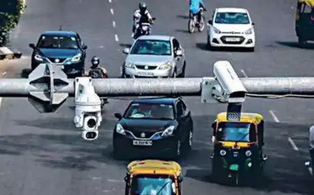 AI cameras are installed on this National Highway, SMS alert comes on breaking traffic rules