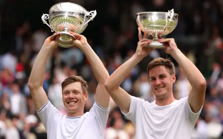 Heliovaara became emotional after winning the Wimbledon men's doubles title with Patton