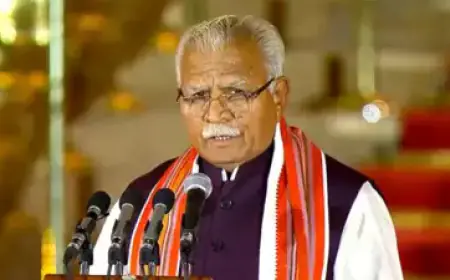 Manoharlal Khattar reached Jaipur to tell the features of the central government's budget, shrugged off the death of students in Delhi
