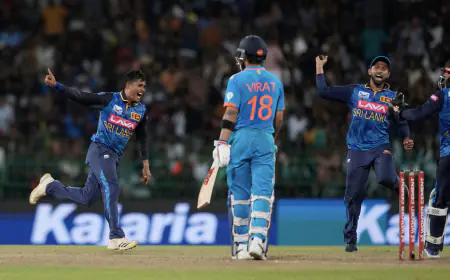 IND vs SL: Dangerous bowling by Riyan Parag, Sri Lanka gave India a target of 249 runs, Avishka Fernando missed a century