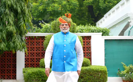 Prime Minister Shri Narendra Modi Sets Ambitious Vision for India's Future in 78th Independence Day Address