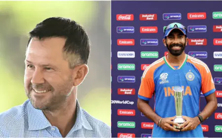 Ricky Ponting praised Jasprit Bumrah, compared him to Glenn McGrath and James Anderson