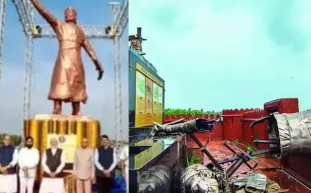 Navy will investigate the collapse of Shivaji Maharaj's statue, team left for Sindhudurg for repair; FIR against contractor