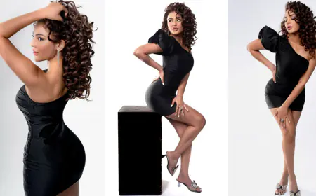 Seerat Kapoor Sizzles in Off-Shoulder Mini Black Dress, Showcases Checkmate Lady Vibes