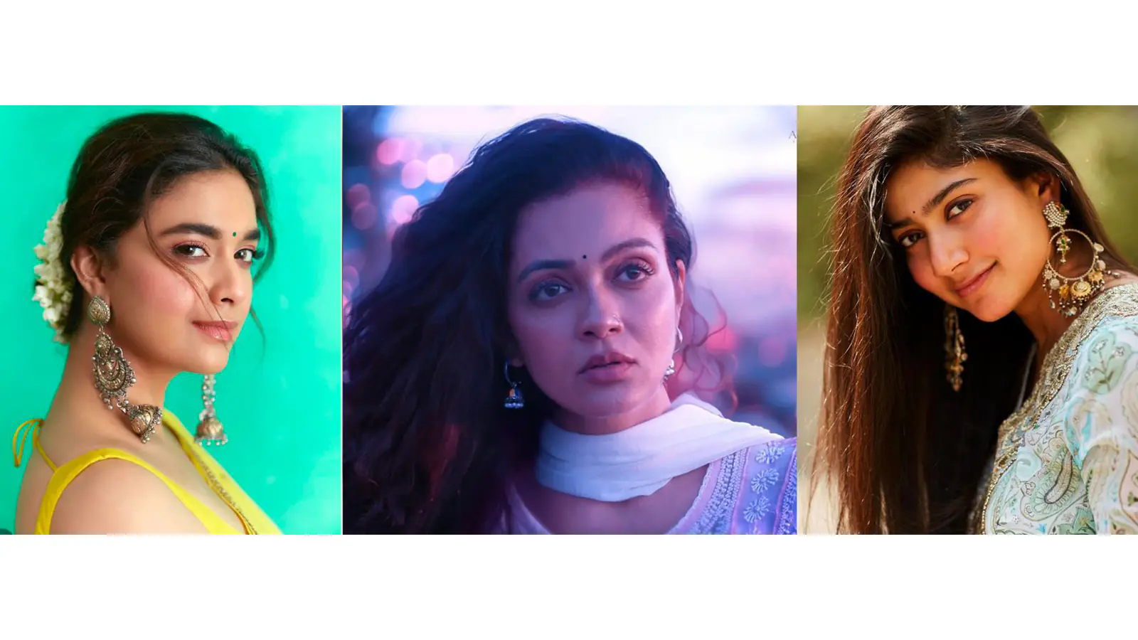 Rising Stars of Bollywood: Sheena Chohan, Keerthy Suresh, and Sai Pallavi Shine as the Next Wave of Talent