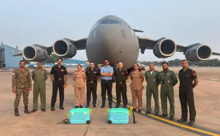 Salute to the Indian Air Force, organs airlifted from Pune to Delhi; Globemaster took off and saved a life