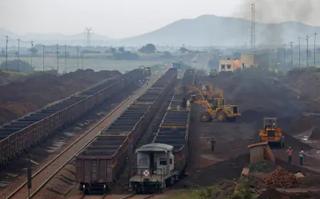 India's iron ore production increased by 7.4% to 116 million tonnes in April-August, government released figures