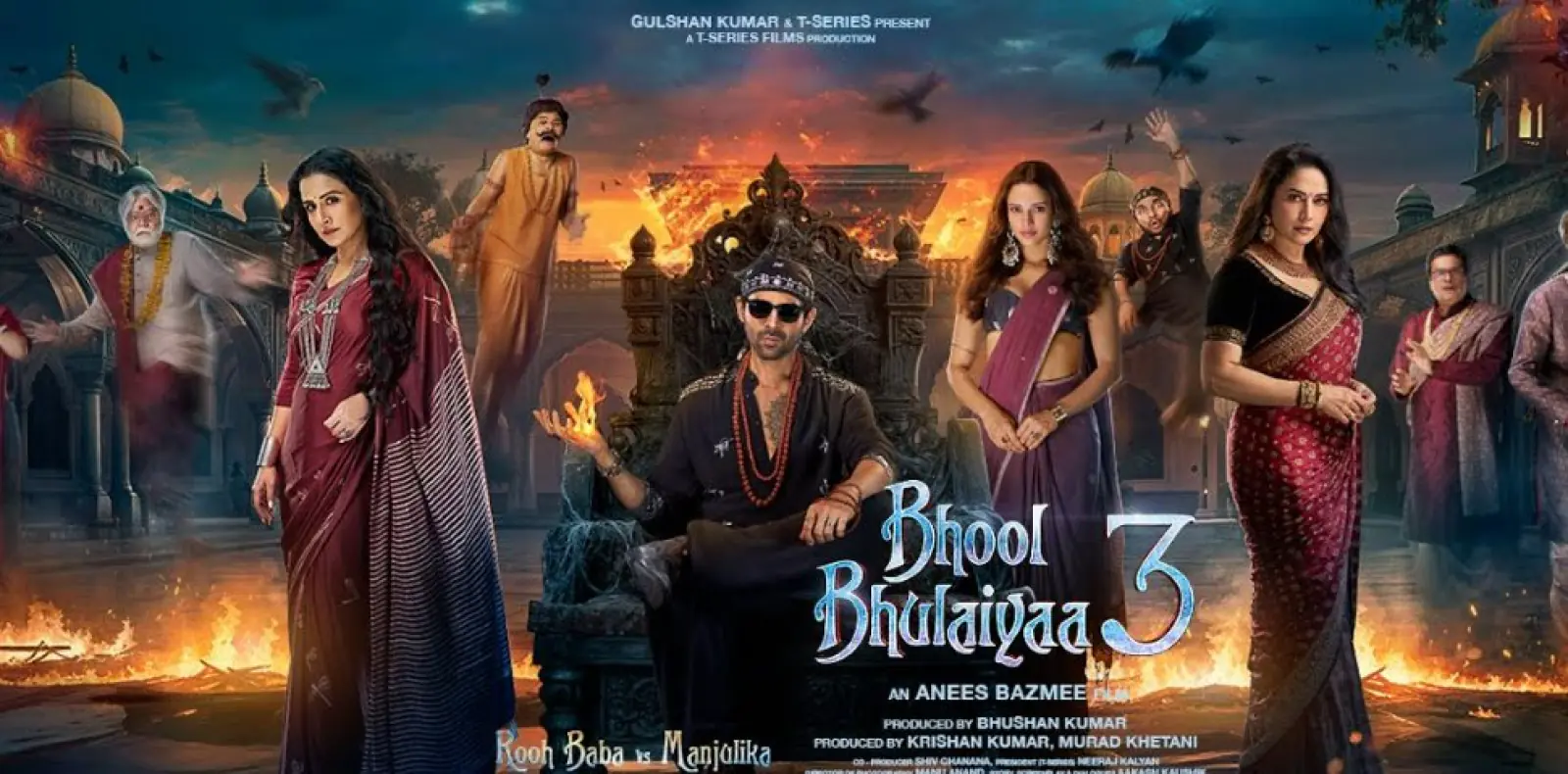 'Bhool Bhulaiyaa 3' Horror-Comedy Trailer Launched at Jaipur's Raj Mandir Cinema! A Perfect Blend of Thrills and Laughter
