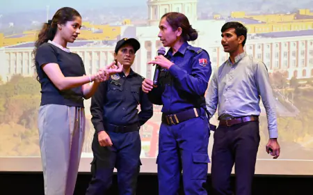 Jaipur Police conducts self-defence workshop at Jaipur's Manipal University