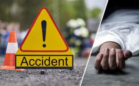 Terrible road accident in Bikaner: Two youths died in collision between truck and camper