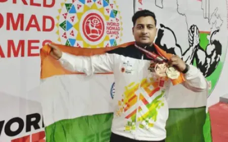 Srimant Jha won gold in the Asian Para-Arm Wrestling Cup, raised the country flag once again